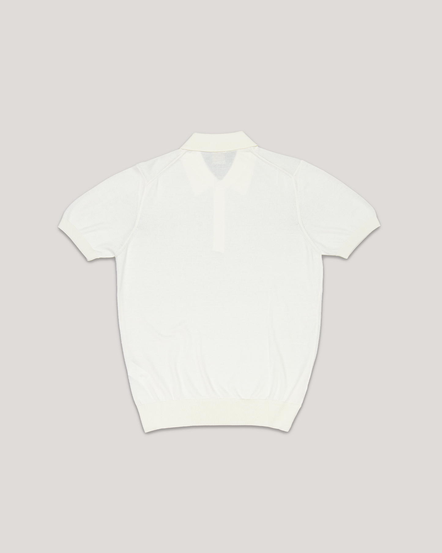 PAL ZILERI BUTTONED SS POLO WHITE