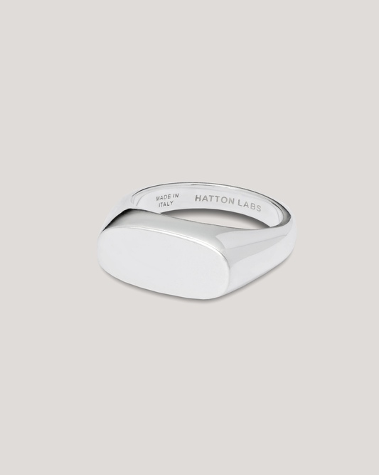 HATTON LABS SQUASHED SIGNET RING