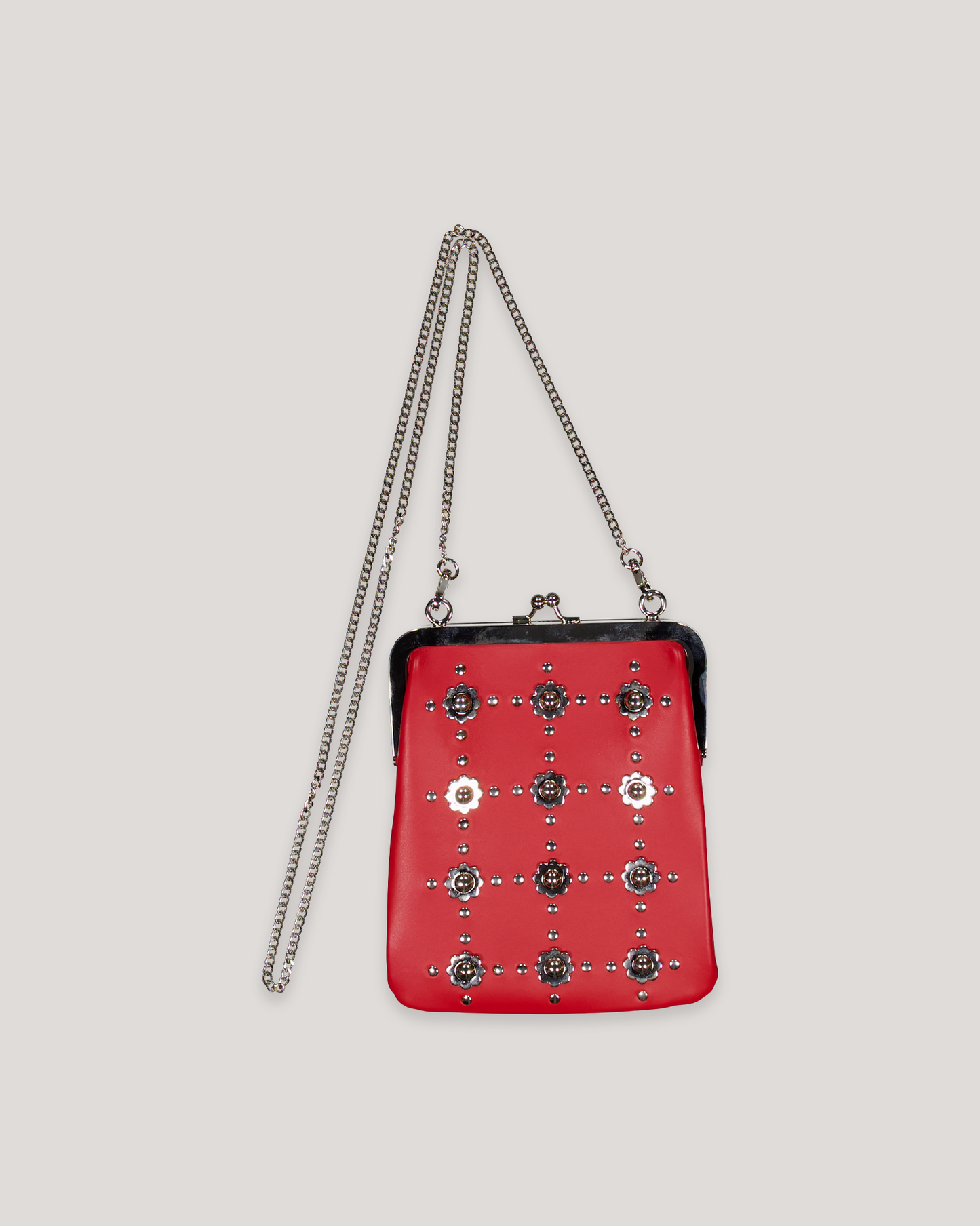 STEFAN COOKE FLORAL STUDDED SNAP POUCH