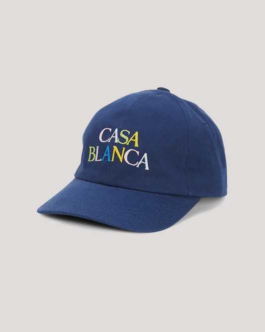 CASABLANCA STACKED LOGO EMBROIDERED CAP